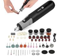 Flintronic Mini Cordless Rotary Tool, 138 Accessories 5 Speed Rotary Tool Kit, Variable Speed 8000-35000 RPM, USB Rechargeable, for DIY Projects, Sanding, Engraving, Polishing, Drilling, Cutting