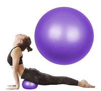 flintronic Mini Pilates Ball, 25cm / 9.4 Inch, Small Anti Burst Exercise Ball for Yoga, Pilates, Balance, Physical Therapy, Stretching and Core Fitness - Includes Stability Ball Workout Guide