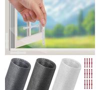 Flintronic Mosquito Netting with 12PCS Clips, 130x150cm Insect Fly Window Screen, Adjustable DIY Fly Screens for Windows, Fibergalss Mesh Insect Mesh, Easy Install Keep Bugs/Flys/Mosquitoes Out, White