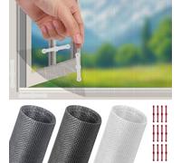 Flintronic Mosquito Netting with 12PCS Clips, 150x180cm Insect Fly Window Screen, Adjustable DIY Fly Screens for Windows, Fibergalss Mesh Insect Mesh, Easy Install Keep Bugs/Flys/Mosquitoes Out, Black
