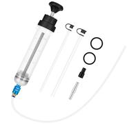 flintronic Oil Suction Syringe, 200cc Oil Suction Gun oil Change Syringe Brake Fluid Extractor Pump, Brake Fluid Extractor Pump, Hand Pump, Automotive Change syringe with Extension Tube, Set C