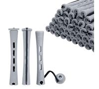 flintronic Perm Rods, 60pcs Cold Wave Hair Perm Rods Hair Rollers, 1.5cm/0.59 inch Hair Rollers for Natural Hair Short Long Hair Styling Tool