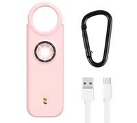 Flintronic Personal Safety Alarms for Women, 135DB Personal Security Alarm with LED Strobe Light, Self-Defense Emergency Alarm for Women, Girls, Children and Elderly, Pink