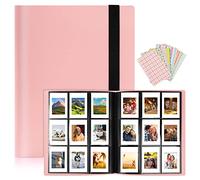Flintronic Photo Albums, 468 Pocket Scrapbook Memory Book, 52 Pages Mini Film Album for Instax Mini, Zink & Sprocket Photo Paper - Pink