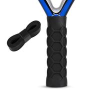 flintronic Pickleball Paddle Grip, Shock-Absorbing Grip Tape, Honeycomb Texture Anti-slip, Enhances Grip Security, Sweatproof Silicone Grip for Padel Rackets(Black)