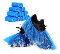 flintronic Plastic Shoe Covers, Disposable Shoe Covers, Eco-Friendly Shoe Covers, Waterproof Non-slip Dust Covers, Suitable for Keeping Shoes/Floors/Carpets Clean and Tidy