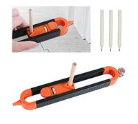 flintronic Profile Scribing Ruler Contour Gaug with Lock, Precisely Copy Irregular Shapes Scribe Tool, Woodworking Edge Corner Measuring Duplicator, Profile Marking Tool for Floor, Carpet, Tile Laying