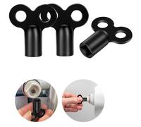 Flintronic Radiator Bleed Key, 3pc Radiator Bleed Valve Keys, Radiator Key for Bleeding Radiators and Air Vent, Radiator Valve Clock Key for Bleeding/Air Vent, Remove Trapped Air/Valve Venting, Black