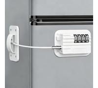 Flintronic Refrigerator Locks with Password, 1 Pcs Home Fridge Lock No Drilling, Child Proof Fridge Door Locks for Cabinets, Kitchen Refrigerator, Freezer Doors, Closets, Drawers, Windows