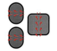 flintronic Replacement Gel Pads, 3 PCS Electrodes Pads, Updated Electrodes Body Pads Gel Adhesive, Self Adhesive Body Gel Belt Pad, Gel Pads for All Abs