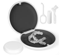 Flintronic Retainer Case, Retainer Box for Invisalign, Slim Aligner Case with Magnetic Closure, with Removable Inner Tray Silicone, for Adhesive Braces, Dental Floss, Dental Mouthpieces