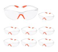 flintronic Safety Glasses, 8PCS Eye Protection Glasses, Protective Equipment Security Glasses, Anti Dust Scratch Clear Safety Lab Goggles for Work Construction Laboratory Chemistry