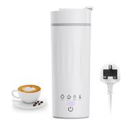 Flintronic Small Electric TravelKettle, 475ml Portable Water Boiler with 4 Variable Presets, Auto Shut-Off & Boil Dry Protection, White