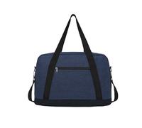 Flintronic Small Gym Bag, 14 inch Carry On Mini Duffel Bag with 2 Drawstring Bags, Lightweight Overnight Bag Portable Travel Bag for Sports, Gym (Blue)