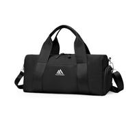 Flintronic Small Gym Bag for Girls Kids, Sports Duffel Bag for Gym, Gym Bag with Adjustable Shoulder Straps, Women's Fitness Bag with Shoe Compartment & Wet Pocket for Gym Swim Dance (Black)