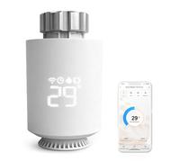 Flintronic Smart Radiator Thermostat, Smart Thermostat Radiator Valve with LED display, APP & Voice Control, Energy-Saving, Easy Installation, Works with Alexa and Google Home, ZigBee Gateway Required