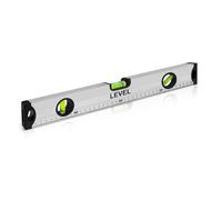 flintronic Spirit Level Magnetic, 400mm/16Inch Level Tool Aluminium Alloy, with 3 Bubble 45°,90°,180°, Shock Proof Torpedo Level, Lightweight Portable, for Measurement, Acceptance