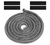Flintronic Stove Rope, Heat Resistant Rope Seal Replacement Gasket with 4 Tapes, Sealant Strip Fire Rope for Wood Burning Stovee, Chimney, Fireplaces, Oven Door (Φ: 10 mm, Length 3 m)