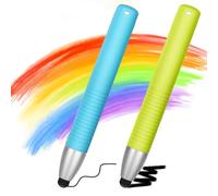 Flintronic Stylus Pen for Kids, 2 Pack Kid-Friendly Stylus Pen for Touch Screen, Easy Grip and Safe Compatible with iPhone/Android/iPad Pro/Mini/Air/iWatch, Ect.