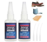 Flintronic Super Glue, 2PCS 50g High Strength Universal Superglue | Multifunctional Leak Sealing All Purpose Glue, Fast Repair Quick Dry Strong Glues for Plastic, Leather, Metal, Wood, Ceramic