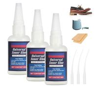 Flintronic Super Glue, 3PCS 50g High Strength Universal Superglue | Multifunctional Leak Sealing All Purpose Glue, Fast Repair Quick Dry Strong Glues for Plastic, Leather, Metal, Wood, Ceramic
