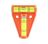 flintronic T Type Spirit Level, Mini Caravan Spirit Level, Bubble Leveller Devices, for Motorhomes, Campervans, Trailers & RVs, Easy Mounting Accessory for Accurate Leveling, Orange