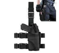 Flintronic Tactical Drop Leg Holster, Outdoor Leg Hanging Holster with Mag Pouch, Adjustable Legs Holsters Sets, Universal Right & Left Handed, for Military Games Training Costume Cosplay