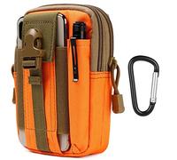 flintronic Tactical Waist Bags, Universal Outdoor Waist Bag | Molle EDC Pouch + Outdoor Hook | Utility Gadget Waist Bag with Cell Phone Holster for Sports, Hiking, Camping, Traveling