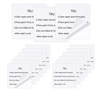 flintronic Tent Repair Tape Kit, 15 Pcs TPU Transparent Repair Patch, Waterproof Puncture Repair Patches Clear Airbed Repair Sticker for Tents Inflatable Swimming Pool Hot Tub Down Jacket