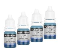 Flintronic Thread Lock Blue, 4PCS 5ml Medium Strength Threadlocker, Locktight Threadlock Against Losening and Leakage, Lock and Seal Nuts, Bolts, Fasteners and Metals