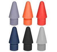 flintronic Tips Compatible with Apple iPad Pro pencil, 6 Pack Replacement Tips for Apple Pencil 2nd Gen & 1st Gen, High Sensitivity Pencil Nibs Replacement Tips for iPad Pro iPencil nibs, Morandi
