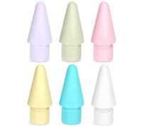 flintronic Tips Compatible with Apple iPad Pro pencil, 6 Pack Replacement Tips for Apple Pencil 2nd Gen & 1st Gen, High Sensitivity Pencil Nibs Replacement Tips for iPad Pro iPencil nibs, Macaron