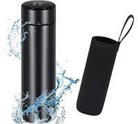 Flintronic Travel Mugs, Insulated Water Bottle, 500ml LED Temperature Display Smart Water Cup, Stainless Steel Vacuum Drink Flasks, Hot&Cold Sport Drink Bottle for Cycling, Gym, Home, Office