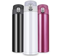 flintronic Travel Mugs, Leakproof, BPA-Free Stainless Steel Coffee Cup, 500ml Insulated Water Cup, 304 Stainless Steel Vacuum Drink Flasks - for Hot & Cold Drinks When- & Wherever You Want