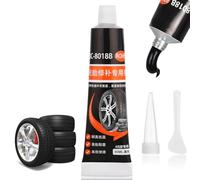 flintronic Tyre Repair Glue, 30ml Black Instant Car Tire Repair Glue, Puncture Repairs glue, Adhesive Rubber Glues for Tyres, Strong Rubber Cement Sealant for Car, Motorcycle (Style B)