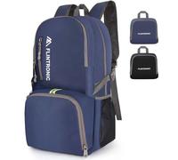 flintronic Ultra Lightweight Foldable Backpack, 24L Small Hiking Rucksack, Unisex Water Resistant Walking Backpack for Outdoor Sports, Hiking, Travelling, Walking, Camping (Dark Blue)