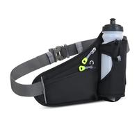 flintronic Waist Pack with Bottle Holder, Ultra Light and Waterproof Waist Fanny Pack, Running Belt with Water Bottle Holder, Waist Pack with Headphone Hole & Reflective Strips for Sports Travel