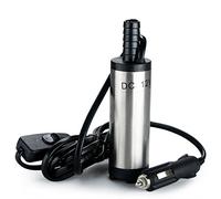 flintronic Water Pump,DC 12V 38MM Port Stainless Steel Submersible Diesel Fuel Pump (Prohibited Gasoline & Flammable Liquids) Multi-Purpose Water Oil Transfer for Diesel Vehicles or Speed Boat