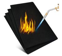 Flintronic Welding Blanket Fireproof, 60 x 45 x 0.5CM Carbon Felt Heat Resistant Material Up to 2000℉, Fire Proof Insulation Pad for Pit Soldering, Grill Stove, Brazing (Black)