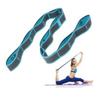 flintronic Yoga Stretching Strap, Stretcher Yoga Belt with 9 Numbered Loops, Exercise Yoga Belt for Pilates, Pilates, Dance, and Gymnastics, and Leg Stretch Band to Improve Flexibility