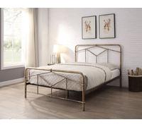 Flintshire Furniture Axton King Size 5Ft Antique Bronze Metal Bed Frame