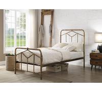 Flintshire Furniture Axton Single 3Ft Antique Bronze Metal Bed Frame