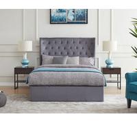 Flintshire Furniture Holway King Size 5Ft Grey End Opening Ottoman Bed