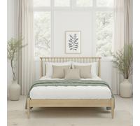 Flintshire Furniture Ltd Grosvenor Solid Oak Bed Frame in Brown | Size: Double Flintshire Furniture Ltd Brown Double