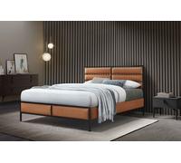 Flintshire Furniture Ltd Marford PU/Metal Bed Frame in Tan | Size: King Flintshire Furniture Ltd Tan King