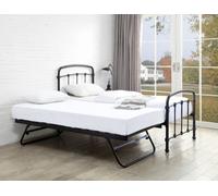 Flintshire Furniture Mostyn Single 3Ft Guest Bed Black Metal Bed Frame