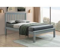 Flintshire Furniture Rossett 5Ft King Size Grey Wooden Bed Frame
