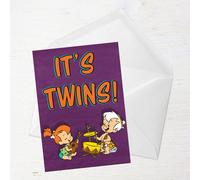 Flintstones It's Twins Greetings Card - Standard Card