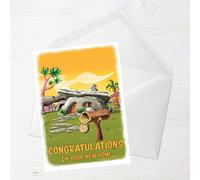 Flintstones New Home Greetings Card - Large Card