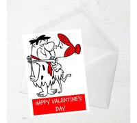 Flintstones Valentines Greetings Card - Large Card